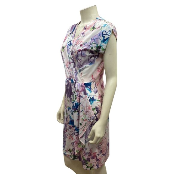 Peter Nygard Womens Floral Print Wrap‎ Dress S - Picture 4 of 6